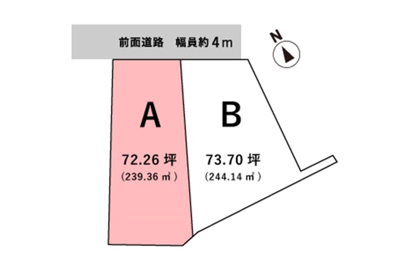 【建築条件なし】山形市 あさひ町A区画イメージ